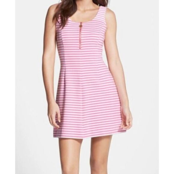 Lilly Pulitzer Pink Stripe Nicolette Tank Dress Size Large - Picture 1 of 9
